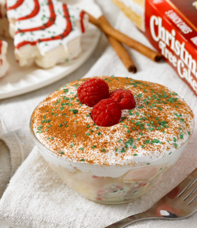 christmas trees as tres leches cake