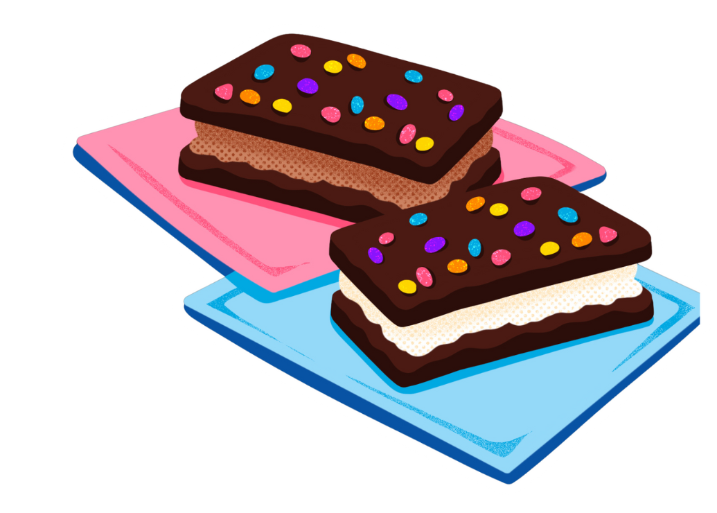 cosmic brownie ice cream sandwiches