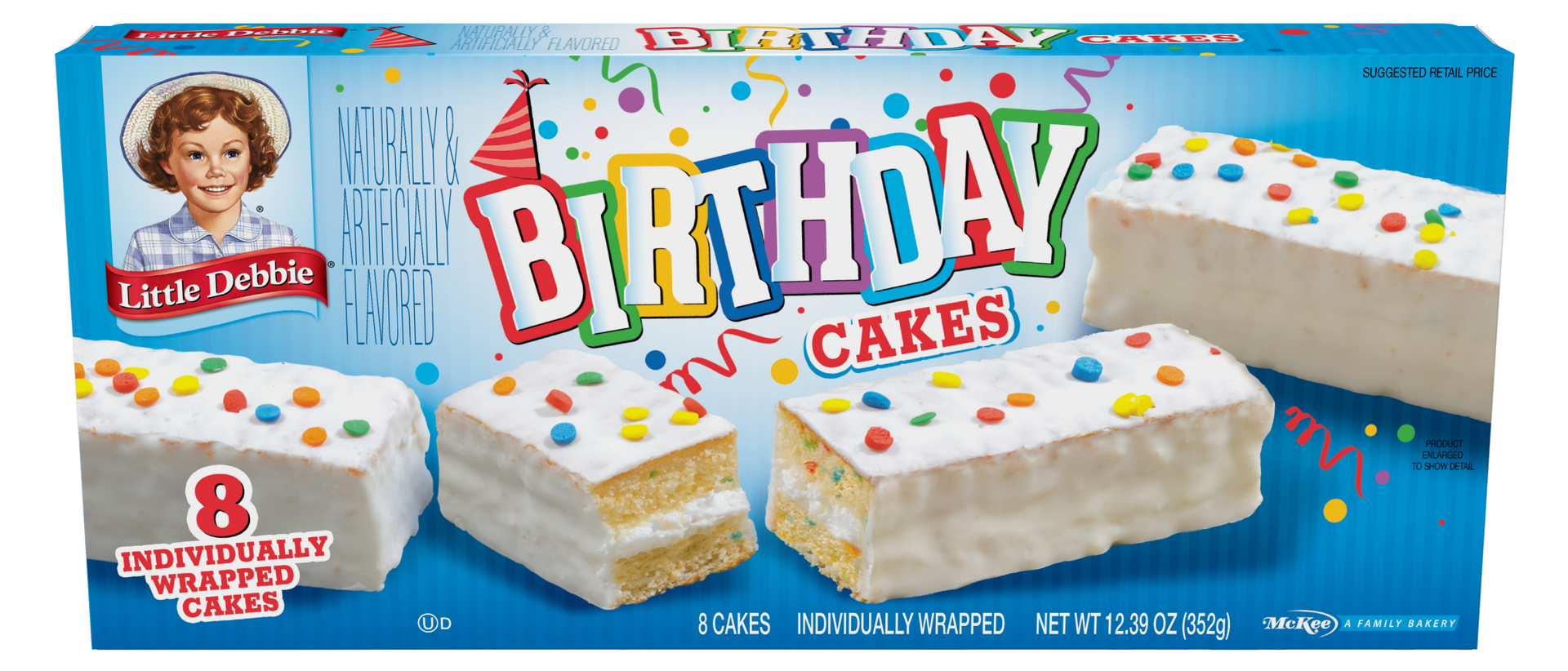 carton of birthday cakes