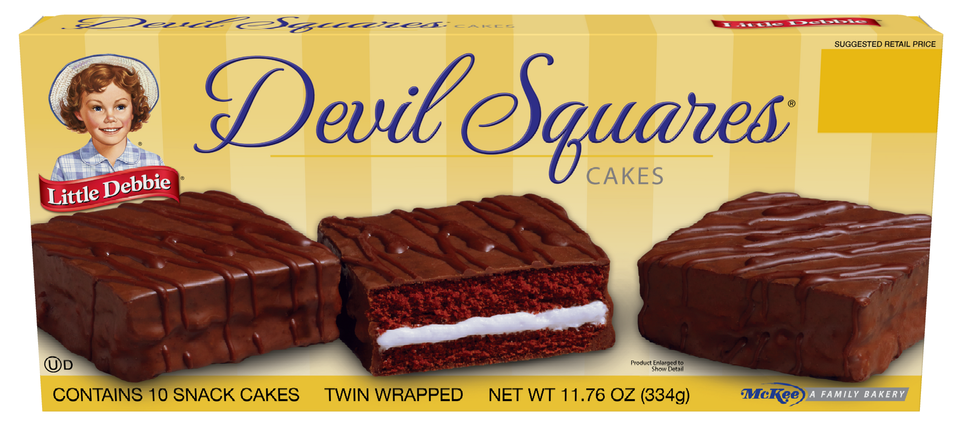 A box of devil squares with three squares in it