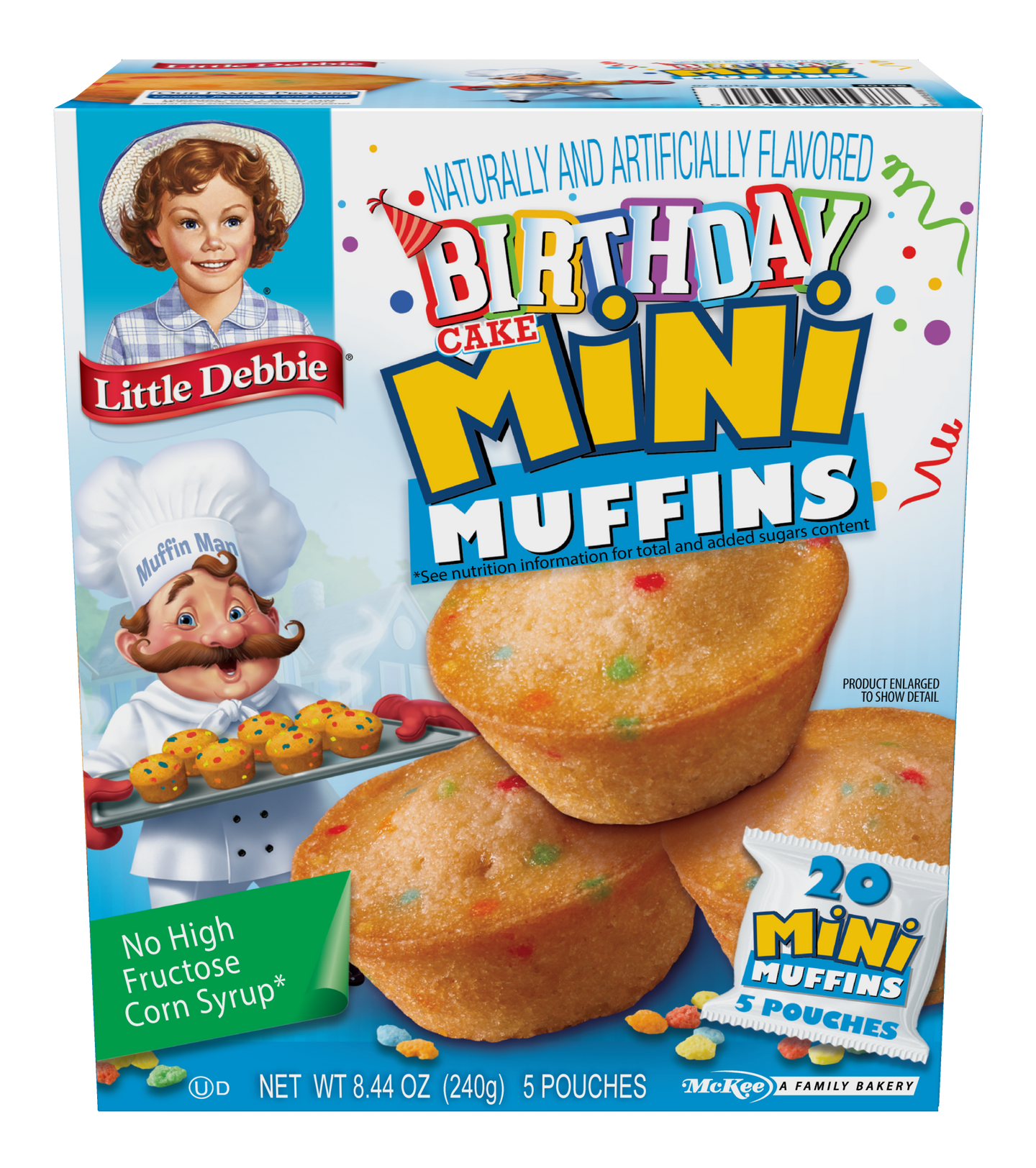 carton of birthday cake mini muffins