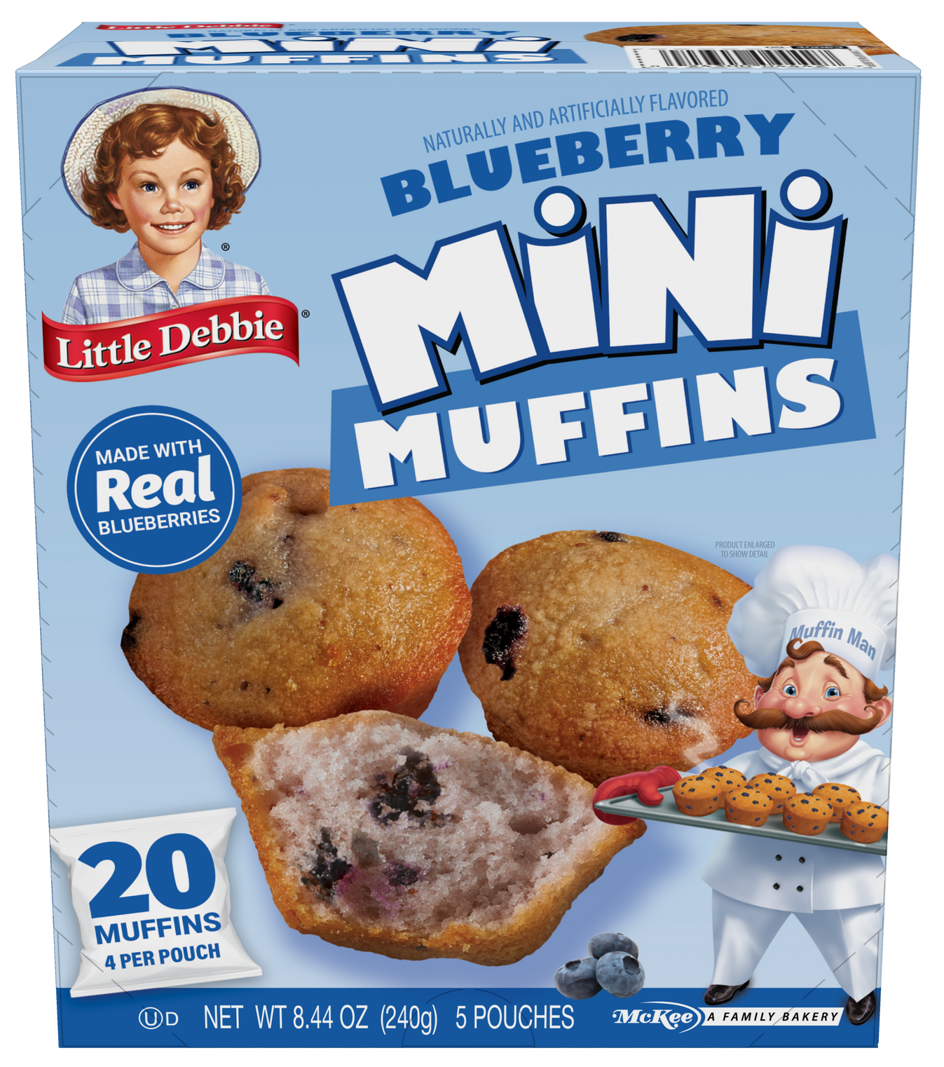 carton of blueberry mini muffins