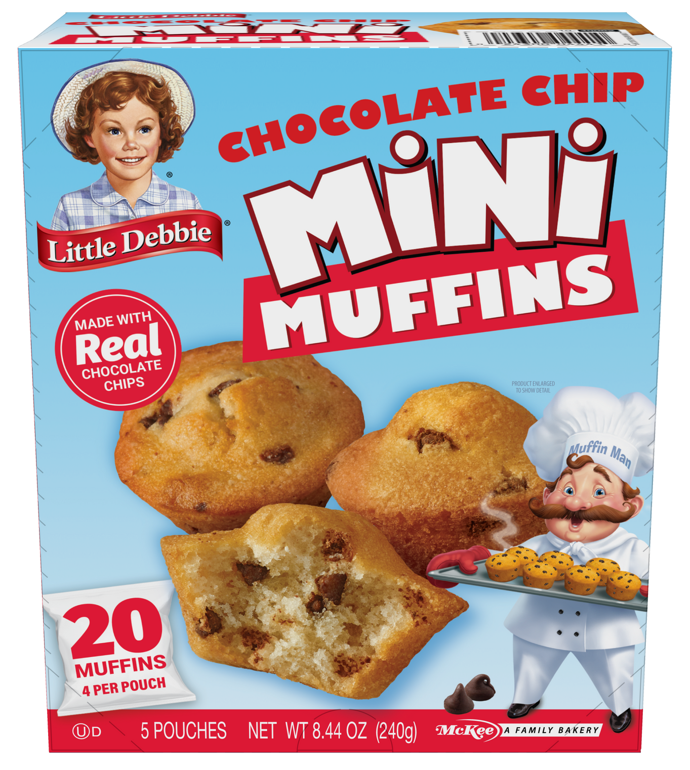 carton of chocolate chip mini muffins