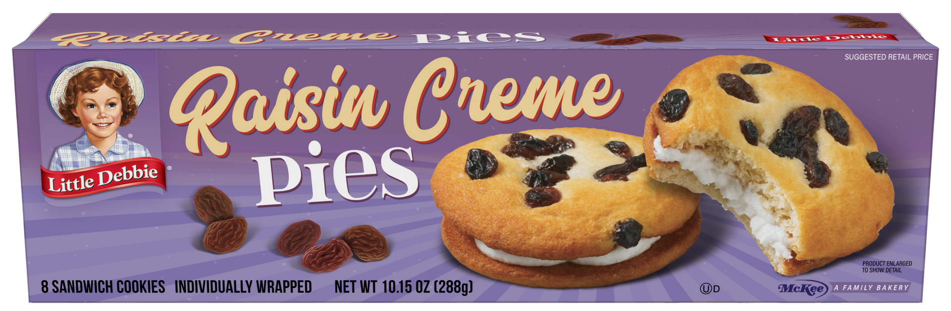 carton of raisin creme pies