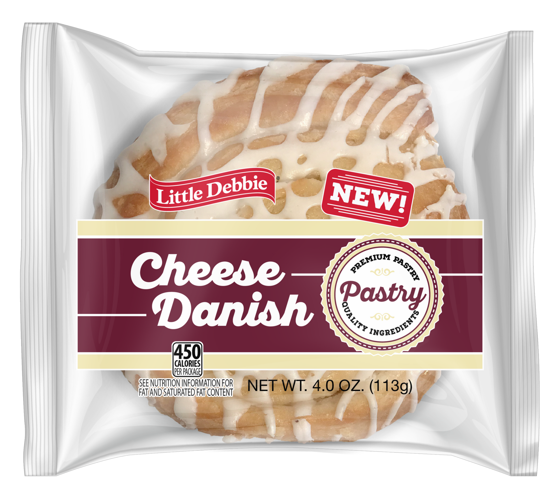 single serve cheese danish in wrapper