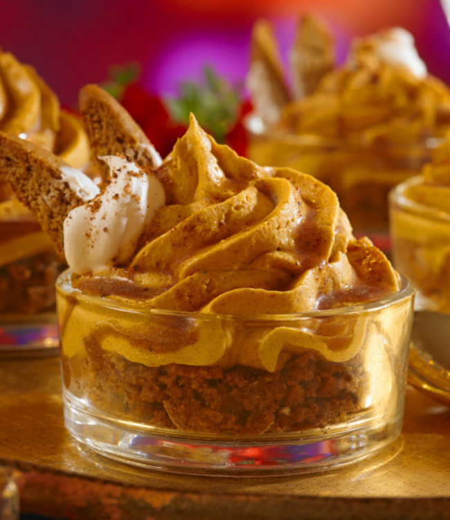 pumpkin gingerbread mousse