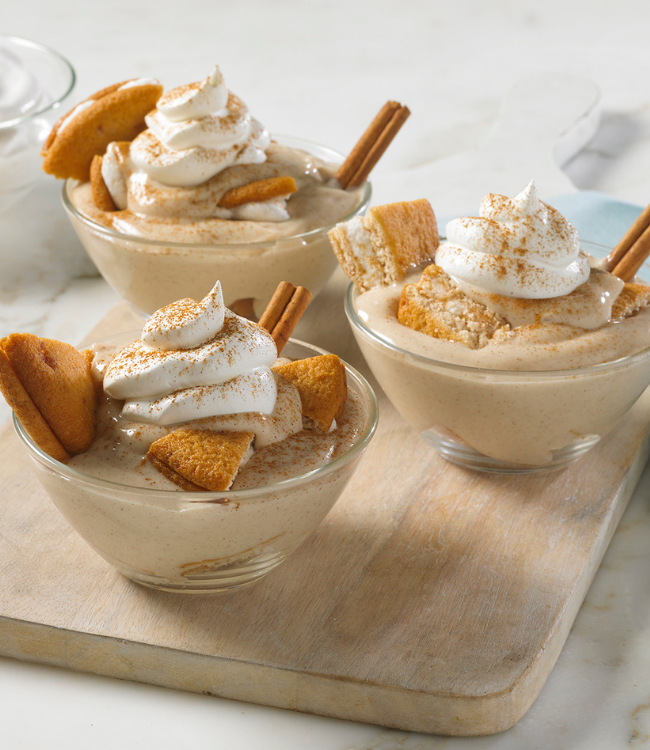 snickerdoodle creme pie bread pudding