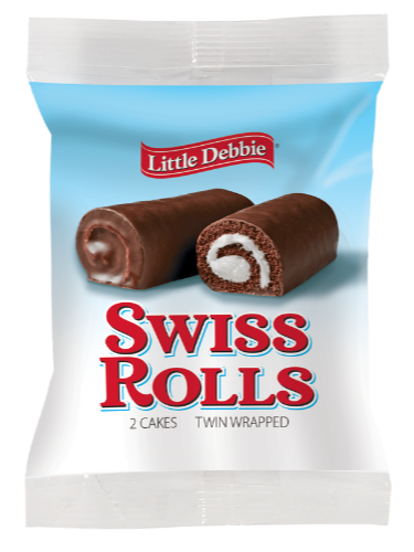 wrap of single serve swiss rolls