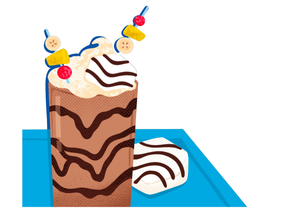 star crunch cookie in a banana split