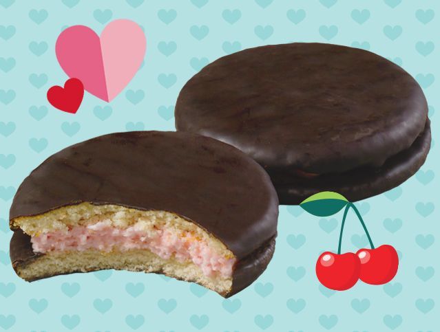 A cherry pie with a bite taken out of it