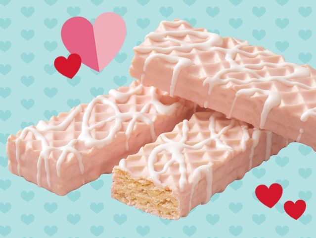 three valentine nutty buddy bars