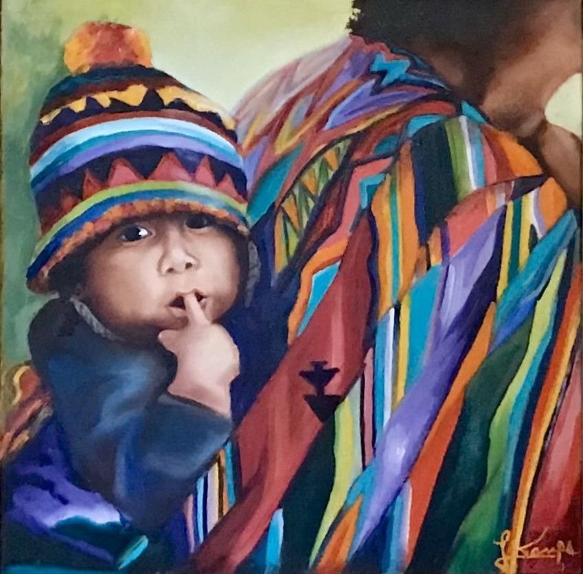 Coffee Harvester with Child