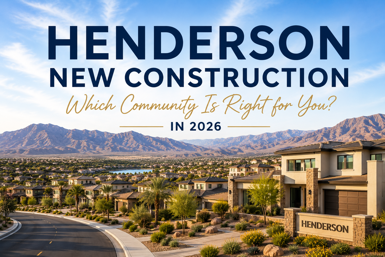 HENDERSON NEW CONSTRUCTION
Which Community Is Right for You?