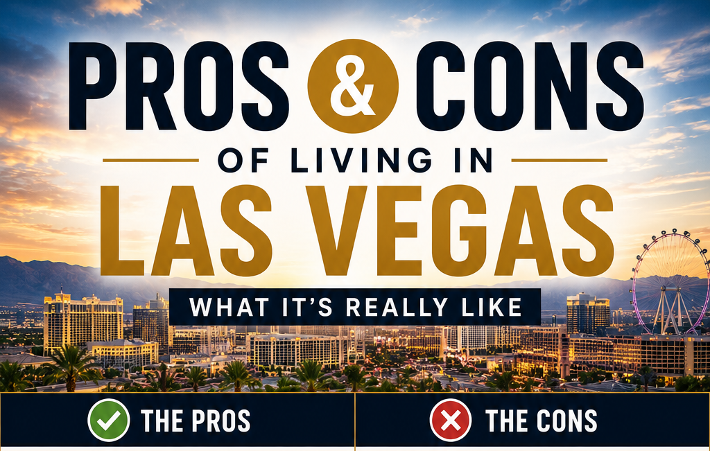 Pros and cons of living in Las Vegas with skyline views, lifestyle benefits, and local insights.