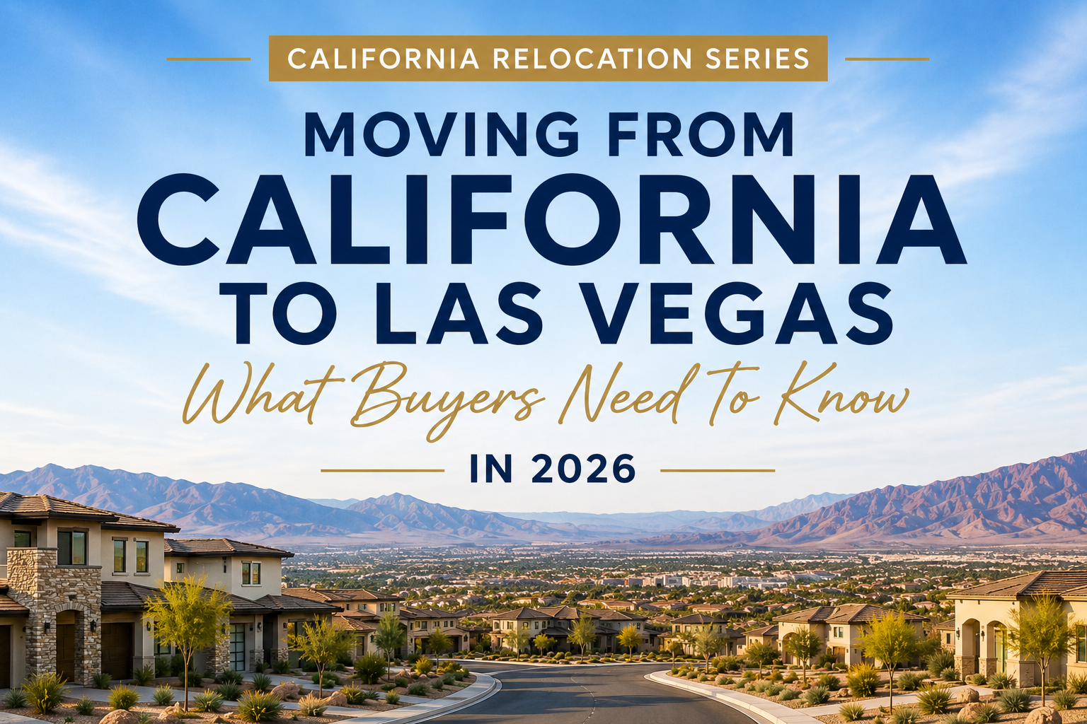 Guide for moving to Las Vegas from California 