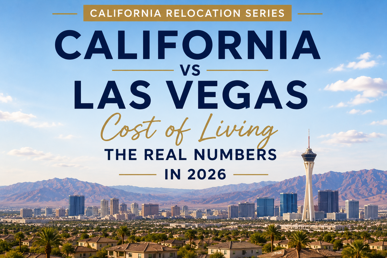 California vs Las Vegas Cost of living : The Real Numbers