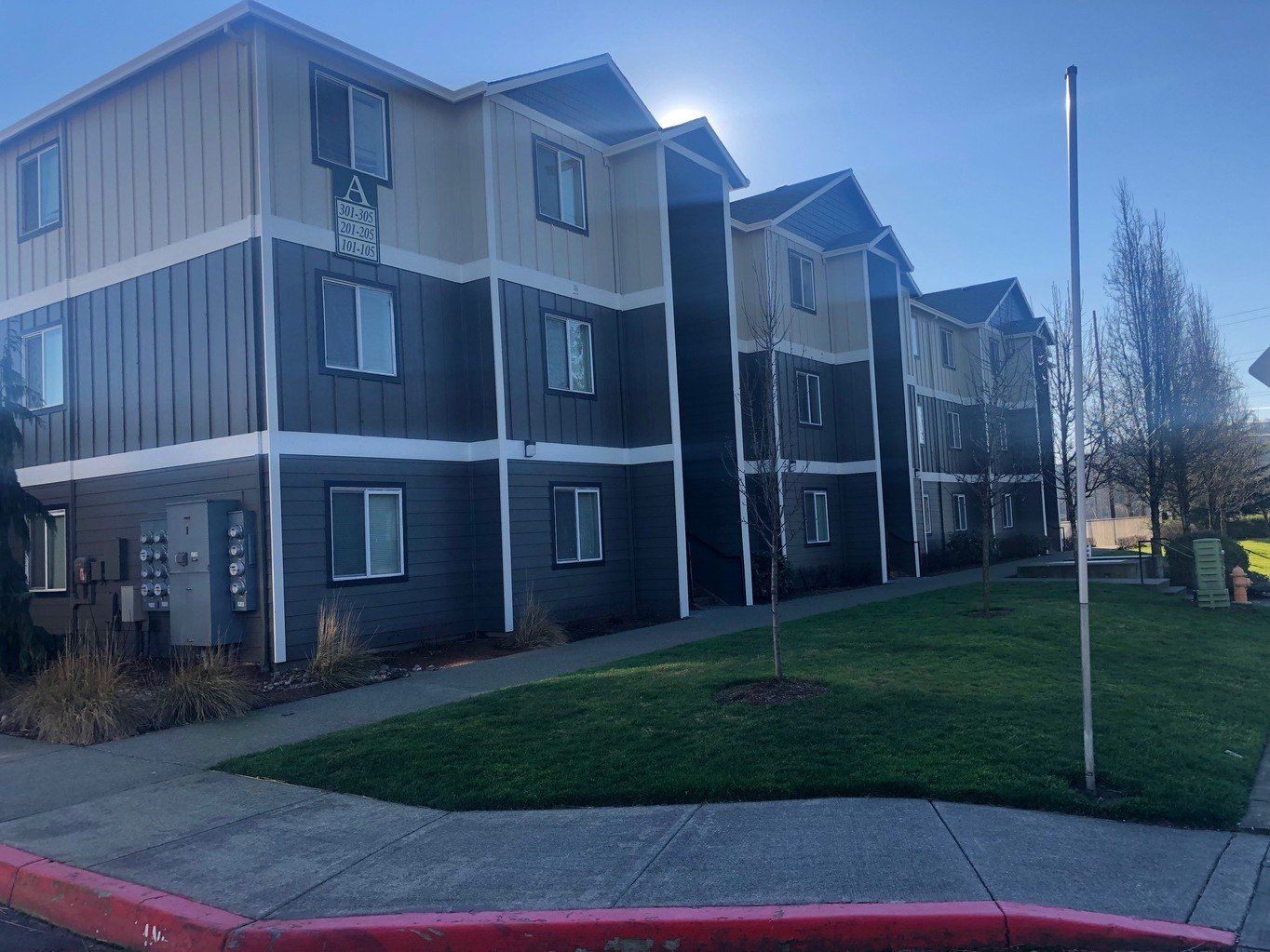 exterior side of building