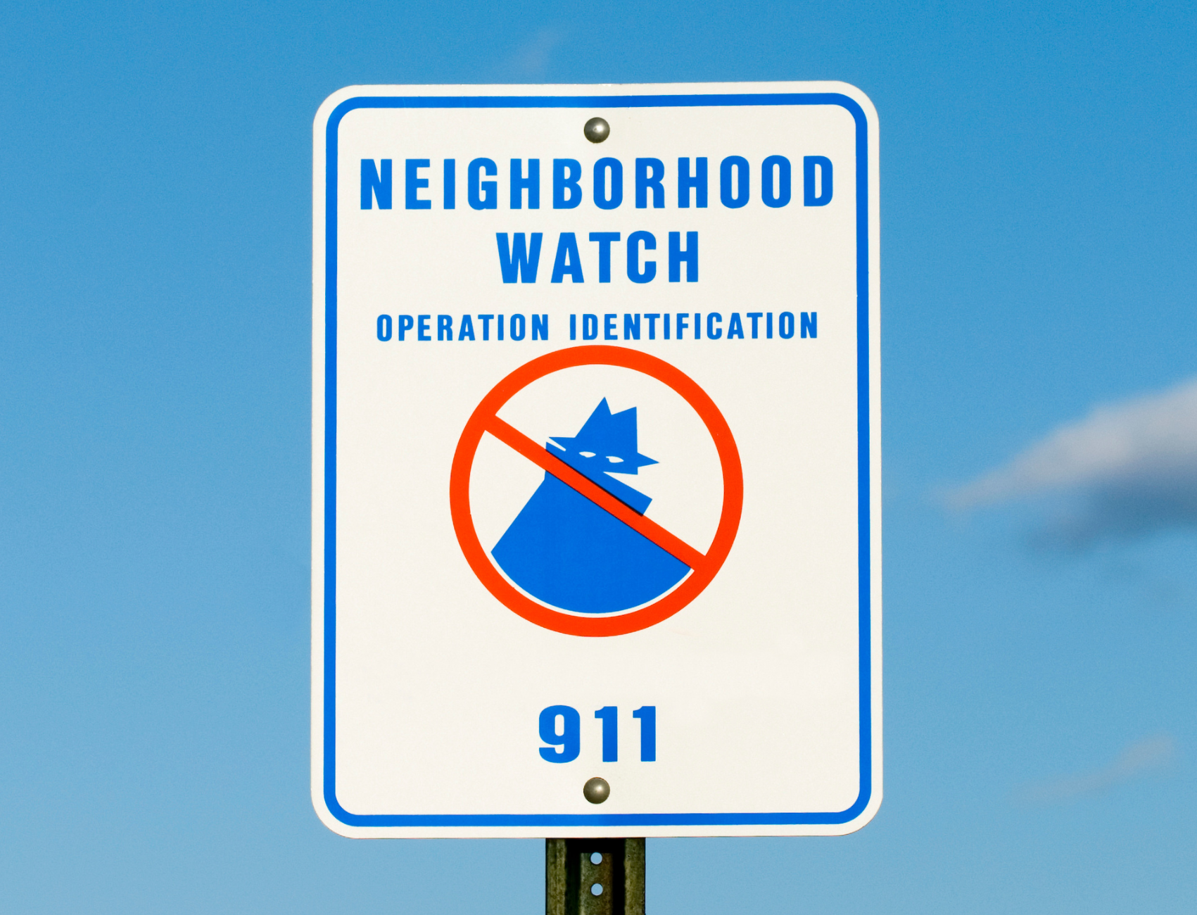 Neighborhood watch sign