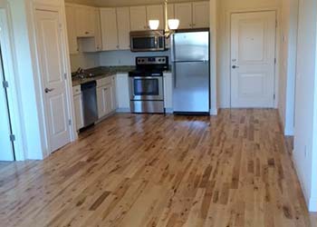 Kitchen with Clean Floor - Apartments in Essex Junction, VT