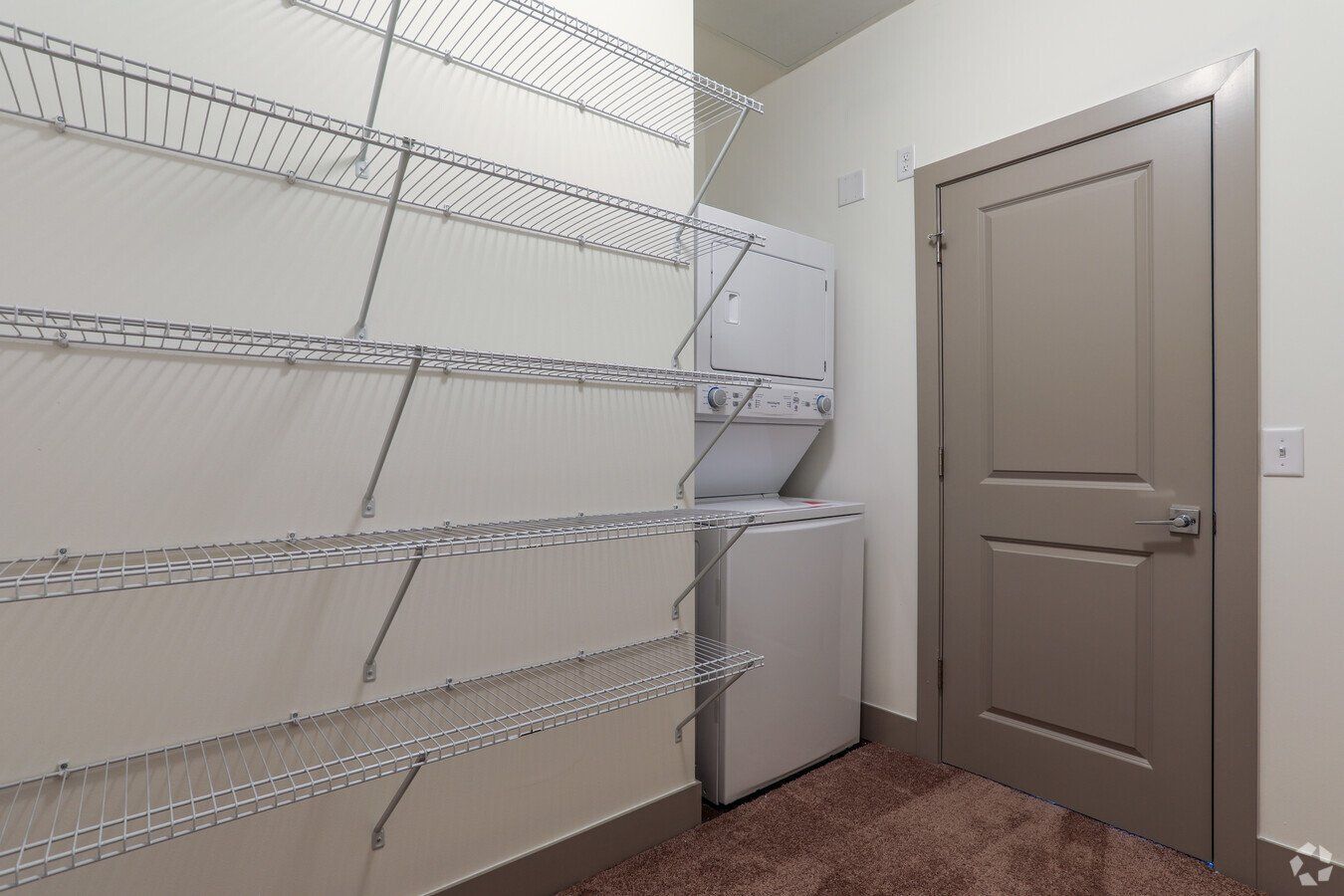 Closet with shelves