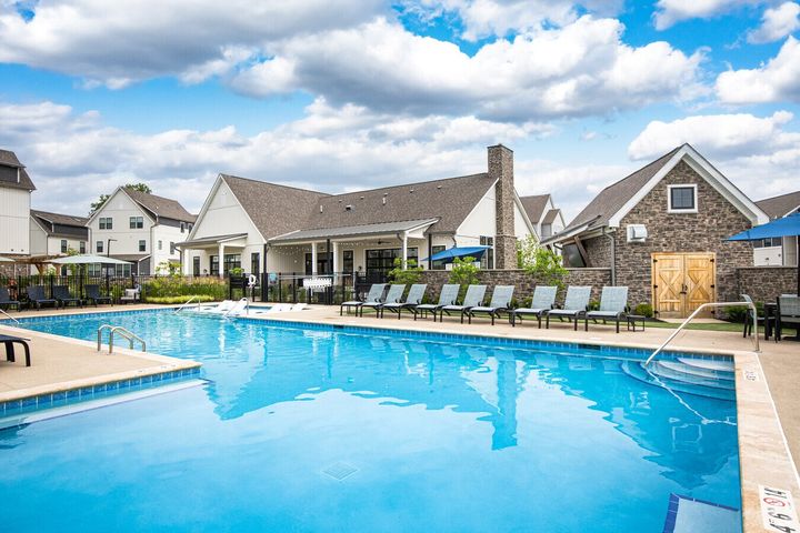 Image of pool and lounge chairs