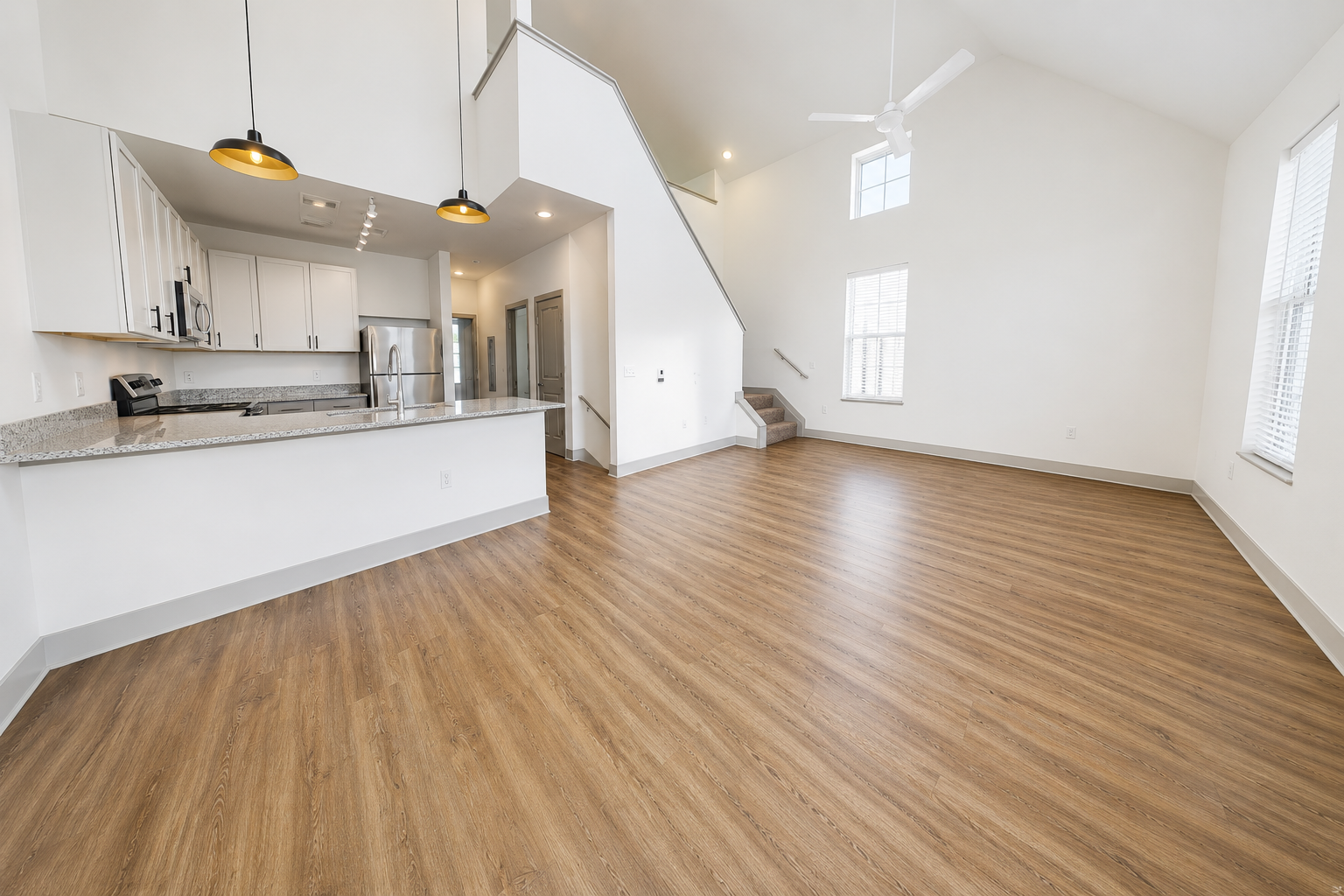 Amaryllis floor plan showing living space and kitchen