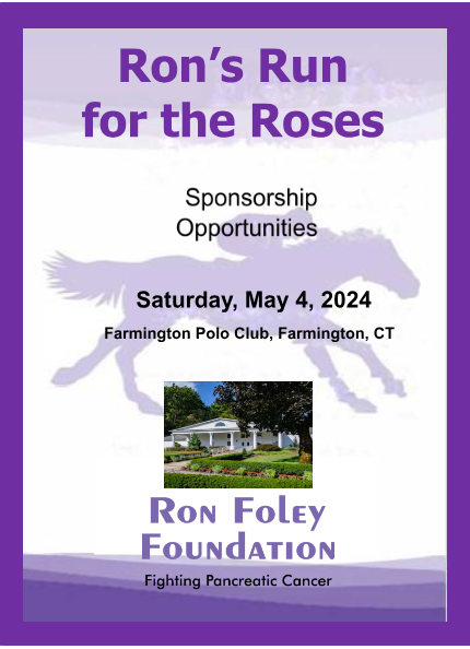 Ron's Run fo the Roses flyer