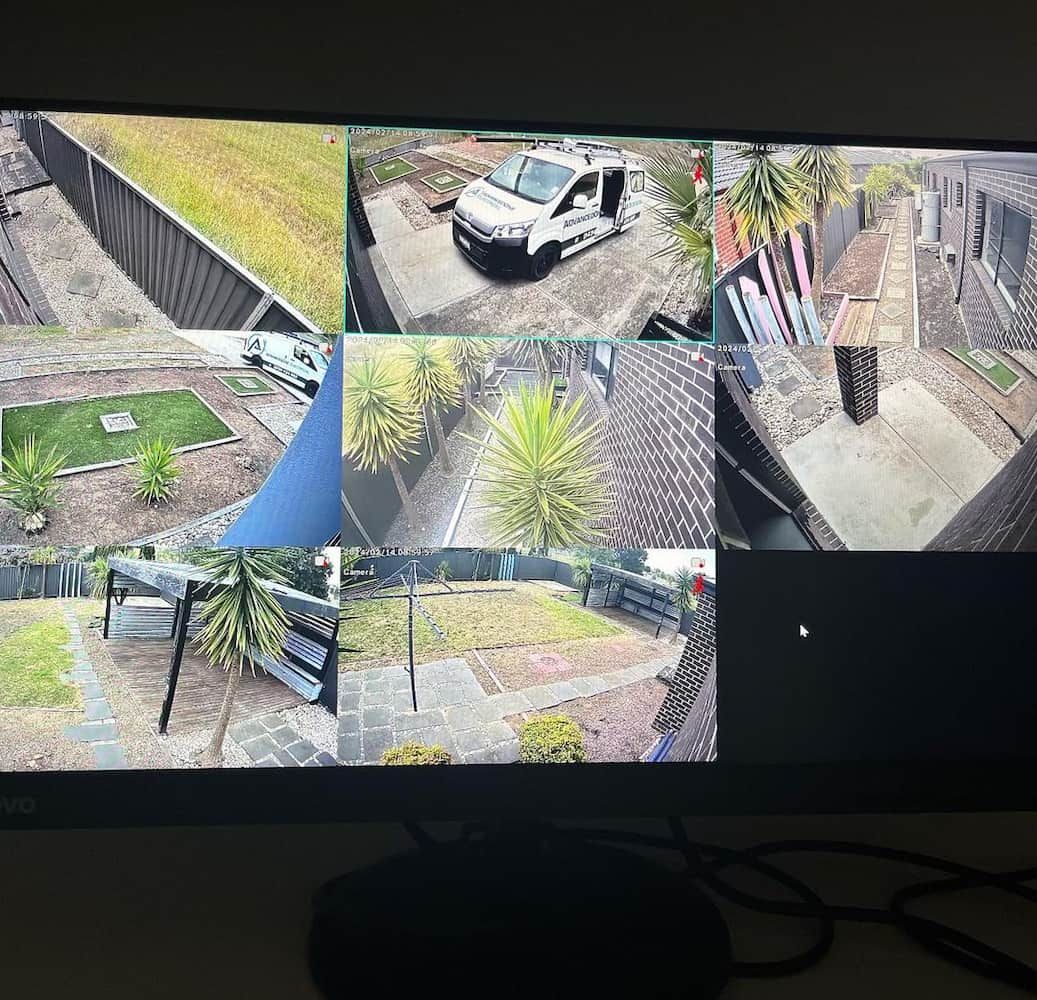 A Computer Monitor Shows A Collage Of Pictures Of A Garden — AdvancedOne Electrical in Alfredton, VIC