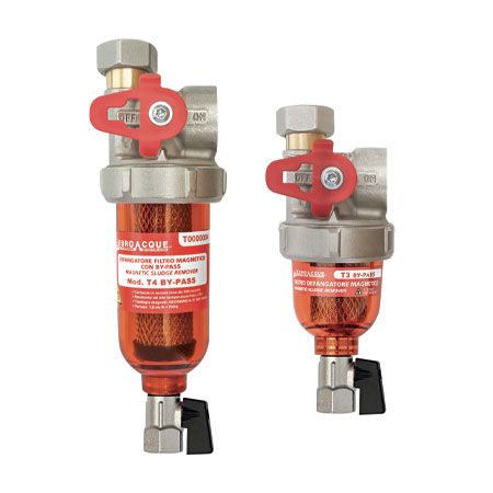T3 e T4 BY-PASS
Defangatore filtro magnetico salvaspazio con by-pass