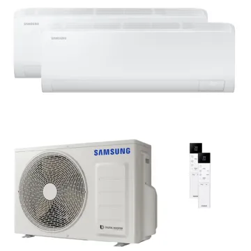 Samsung Climatizzatore Condizionatore inverter DUAL SPLIT CEBU S2 9000+9000 btu WI-FI