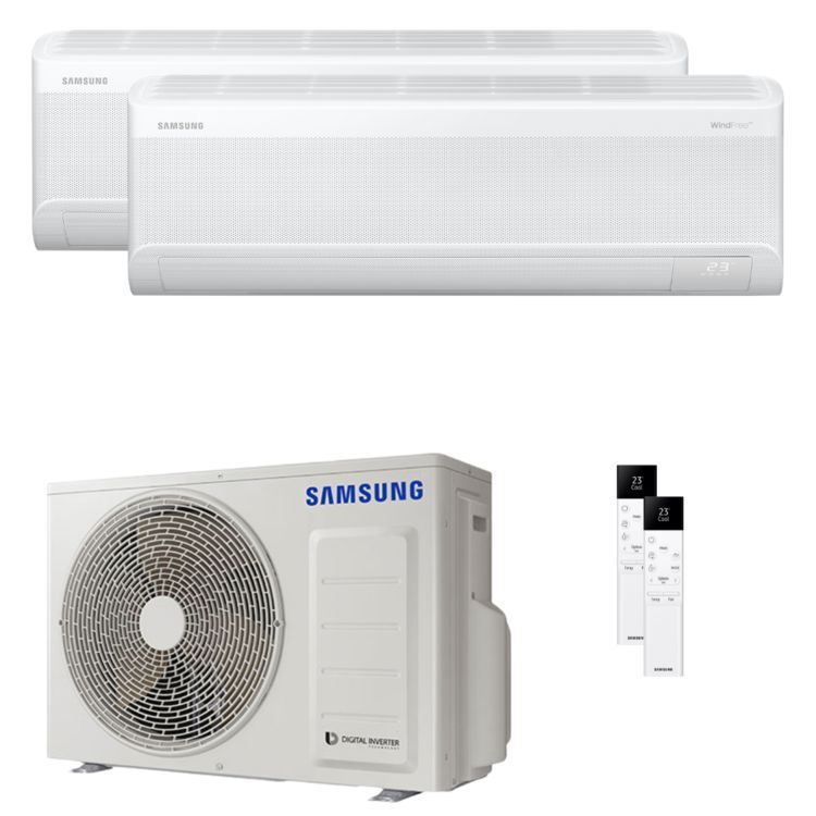 SAMSUNG CONDIZIONATORE DUAL SPLIT CEBU 2023 Samsung Climatizzatore Condizionatore inverter DUAL SPLIT AVANT S2 WINDFREE 9000+9000 btu WI-FI