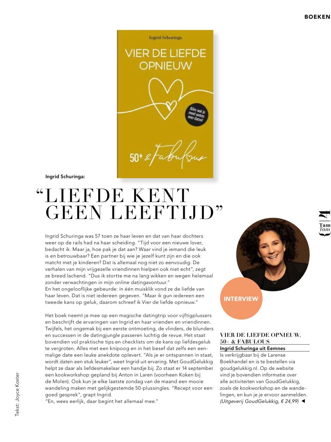 Interview in de Gooische TamTam.