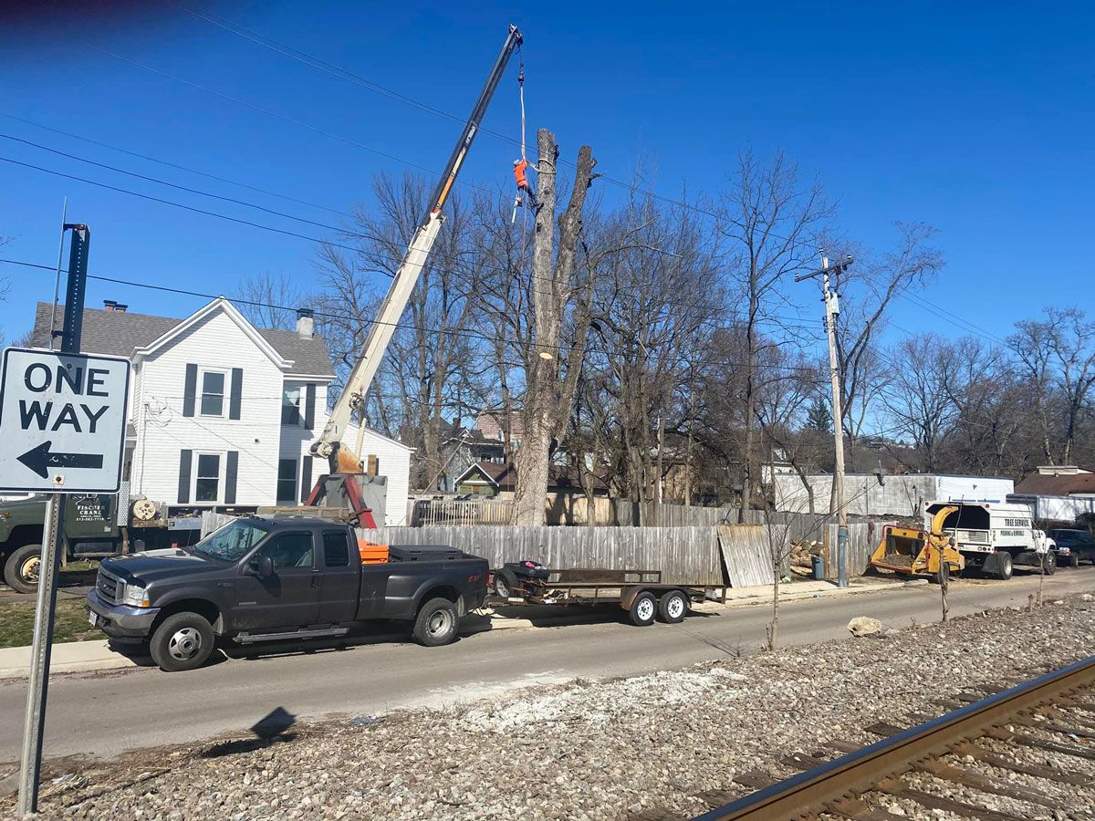 Truck Parked on the Side of the Road — Cincinnati, OH — Cincinnati Arbor Services