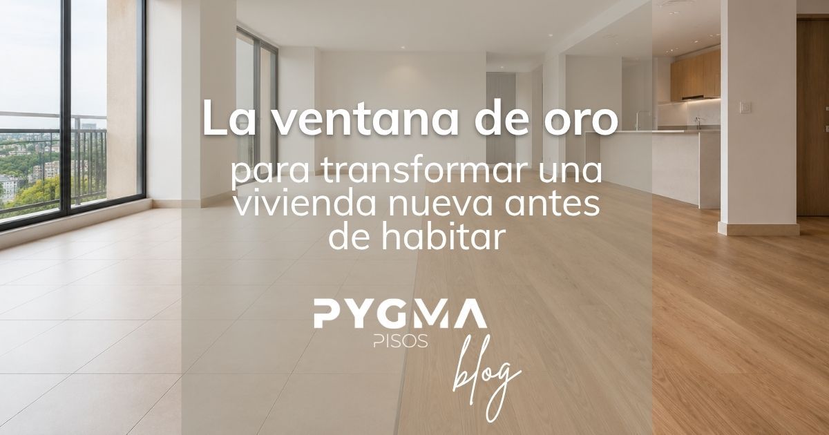 Comparativa visual entre un piso básico de cerámico uno de madera. Cómo transformar un espacio