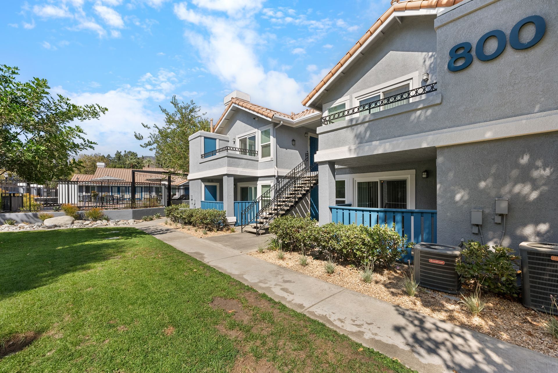 Exterior apartment building