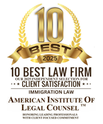 The american institute of legal counsel has been named the best law firm for client satisfaction.