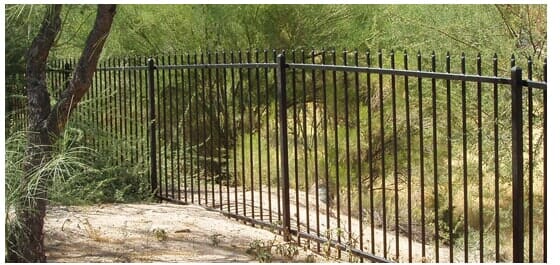 Black wrought fence — Fence products in Tucson, AZ