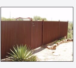 Fence and plant — Fence Rentals in Tucson, AZ