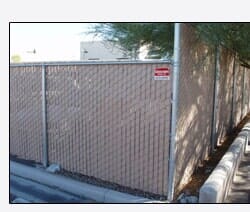 Tall corner fence — Fence Rentals in Tucson, AZ