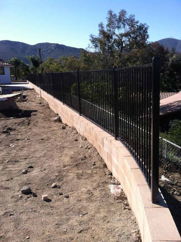 Tall black fence — Fence products in Tucson, AZ