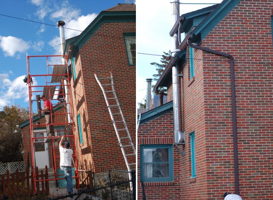 Installing Residential Gutter — Helena, MT — Continuous Rain Gutter Co.