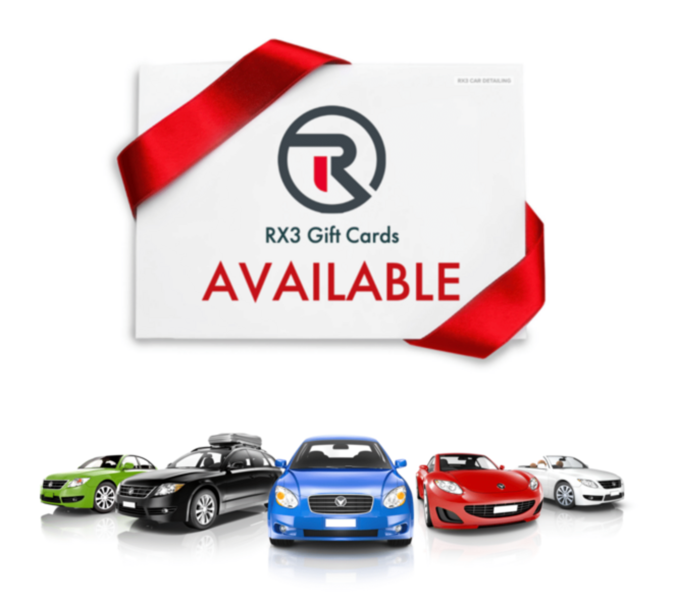 Rx3 gift cards are available with a red ribbon