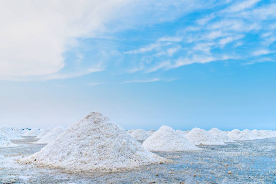 dune di sale ad uso industriale