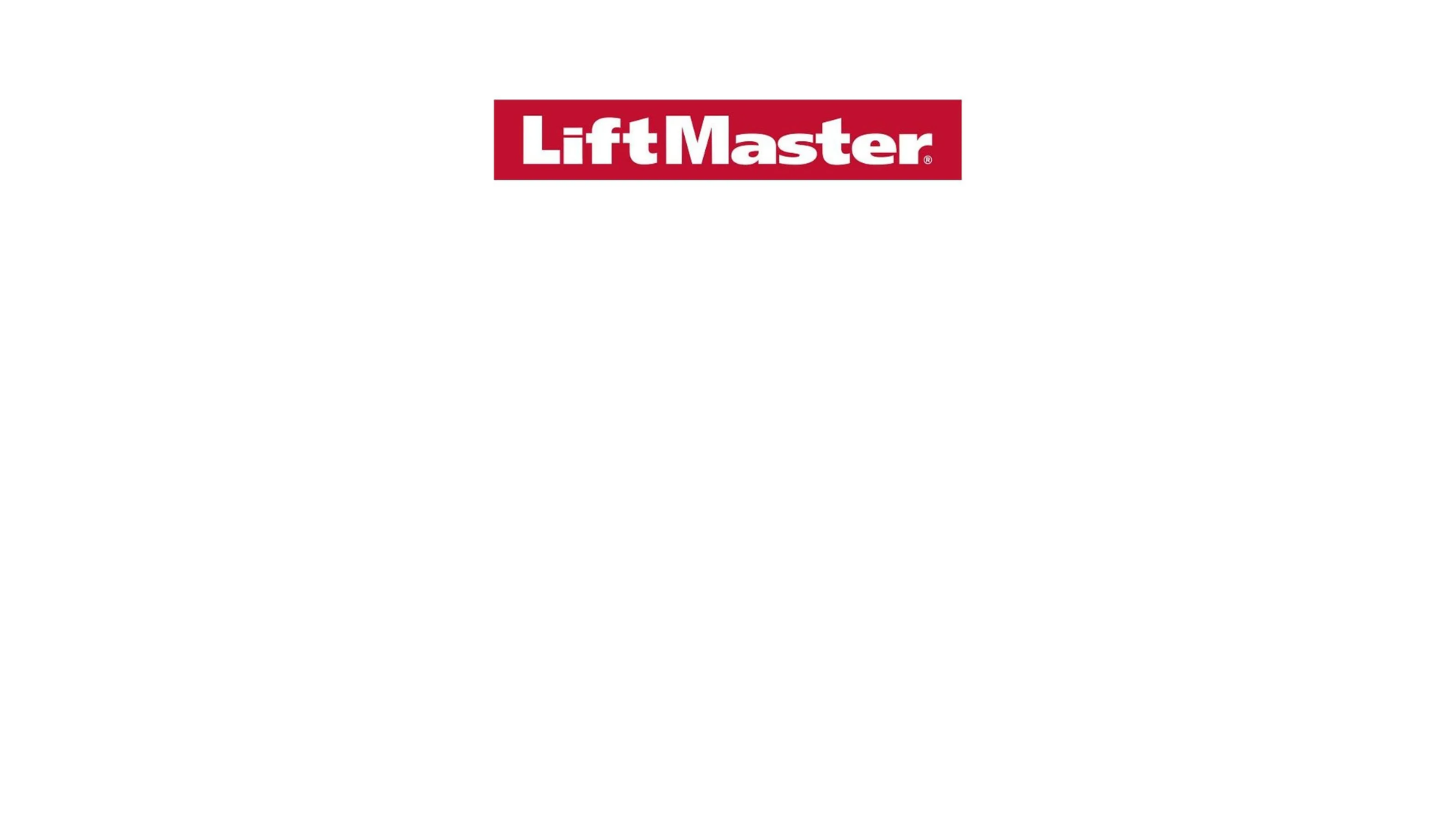 Technician adjusting LiftMaster garage door operator
