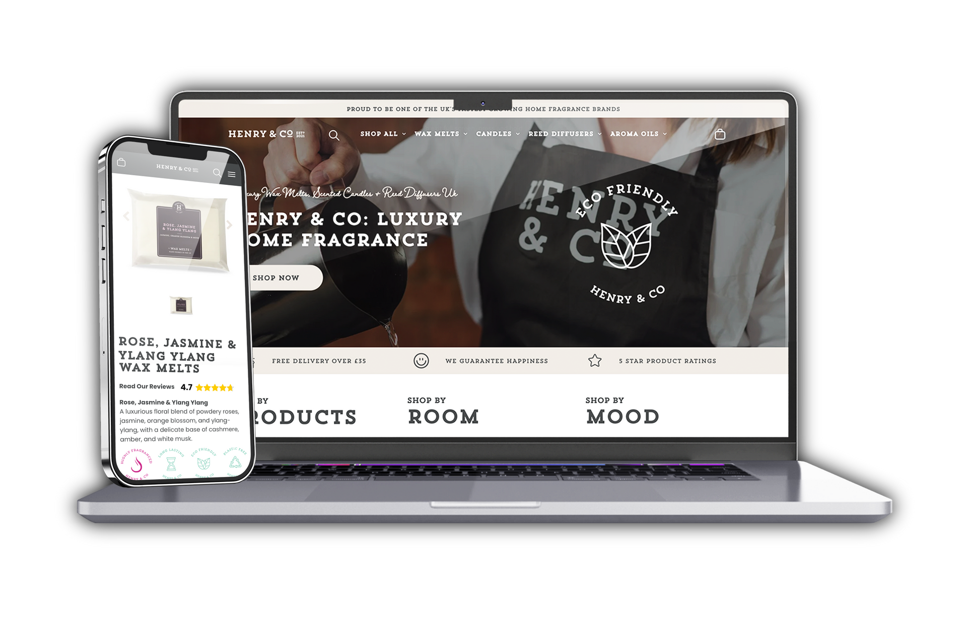 Henry & Co Bespoke E-commerce Website Design & Development 