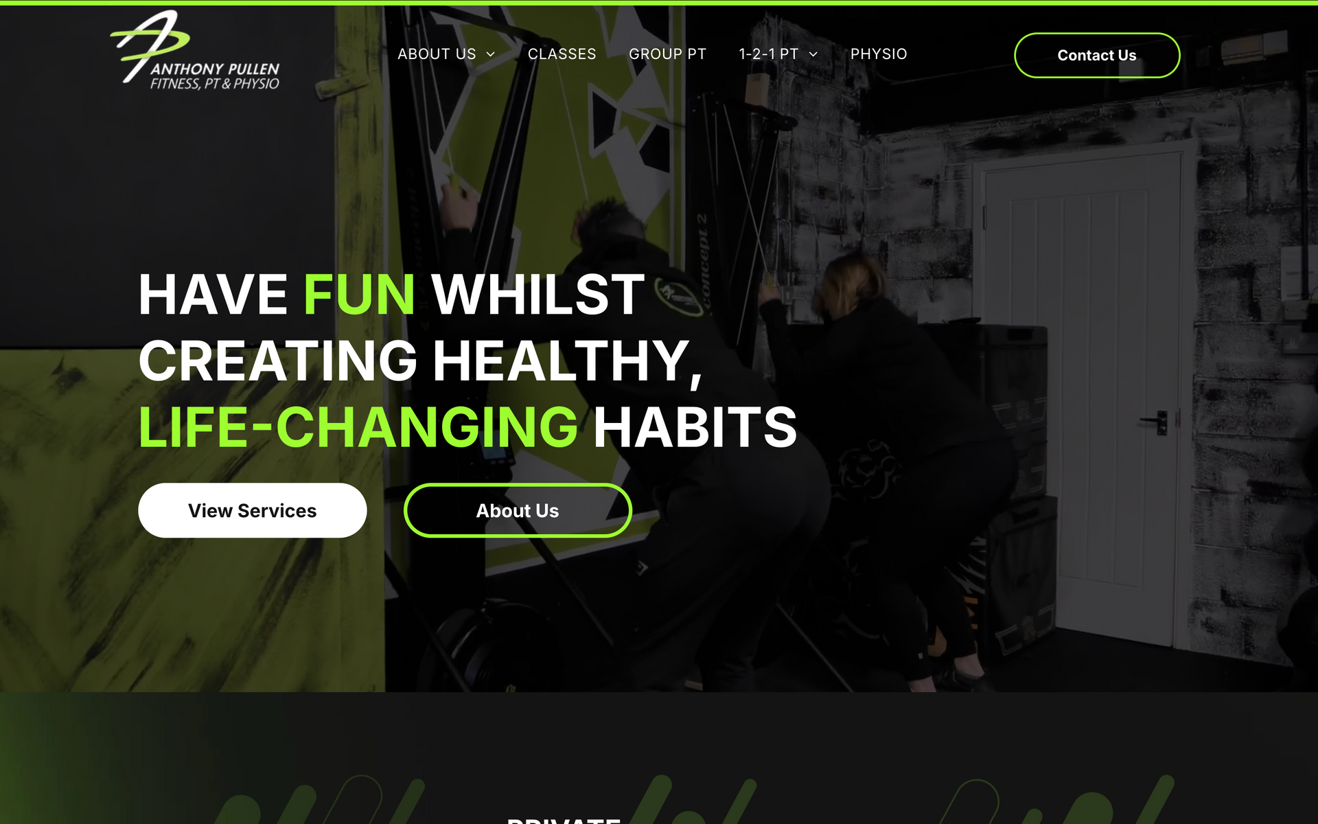 Anthony Pullen Peronalised Website