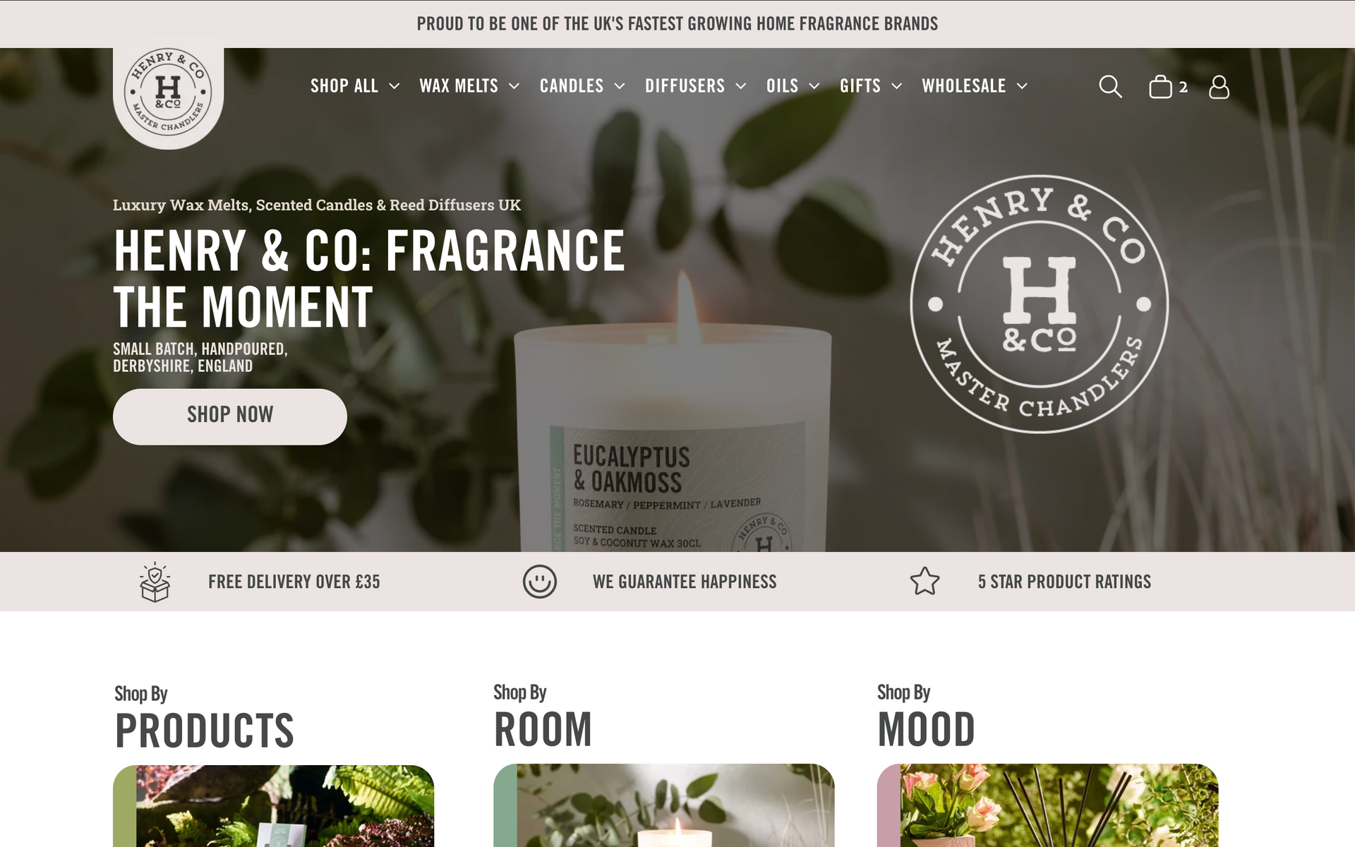 Henry & Co Bespoke E-Commerce Website