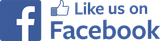 A facebook logo that says like us on facebook