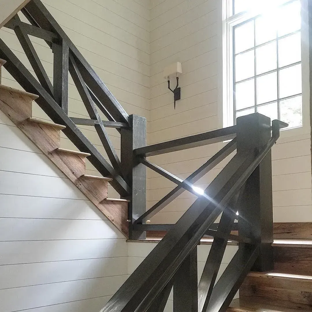 Stairs with Black Railings