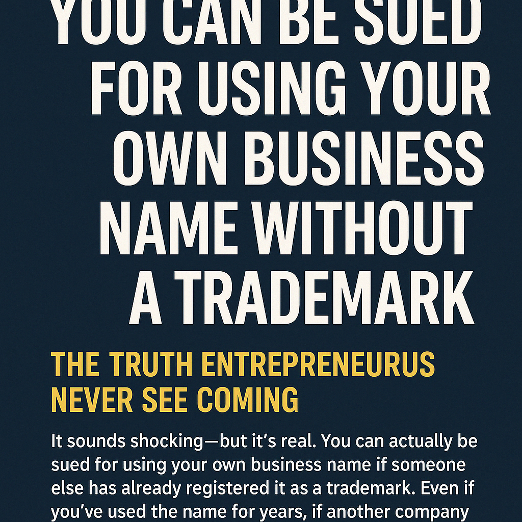 A digital graphic with a dark navy background features bold white uppercase text stating: